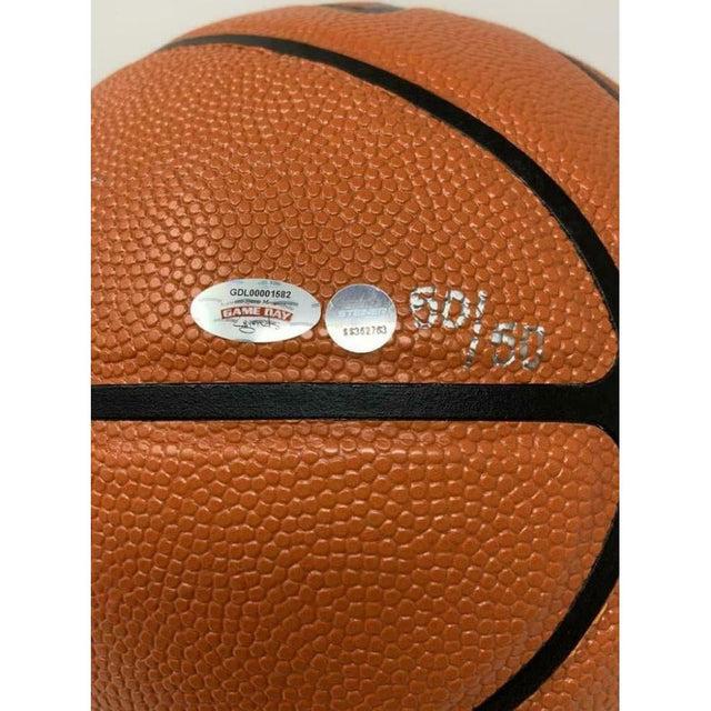 DEANDRE AYTON Autographed Phoenix Suns Logo Basketball GDL LE 50/50