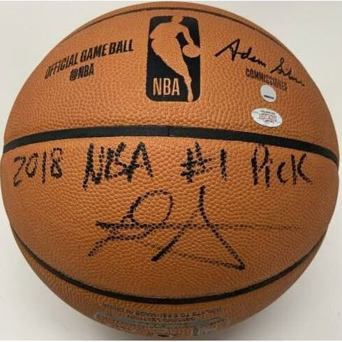 DEANDRE AYTON Autographed Phoenix Suns 2018 NBA #1 Pick Authentic Basketball GDL LE 1/22