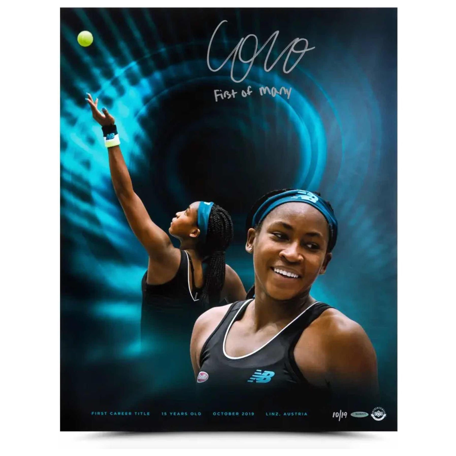 COCO GAUFF Autographed & Inscribed “First of Many” 16x20 Photo UDA