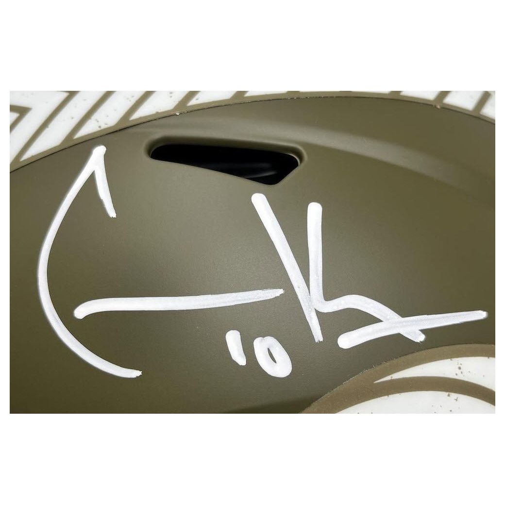 COOPER KUPP Autographed Rams STS - Army Ed. - Authentic Speed Helmet FANATICS