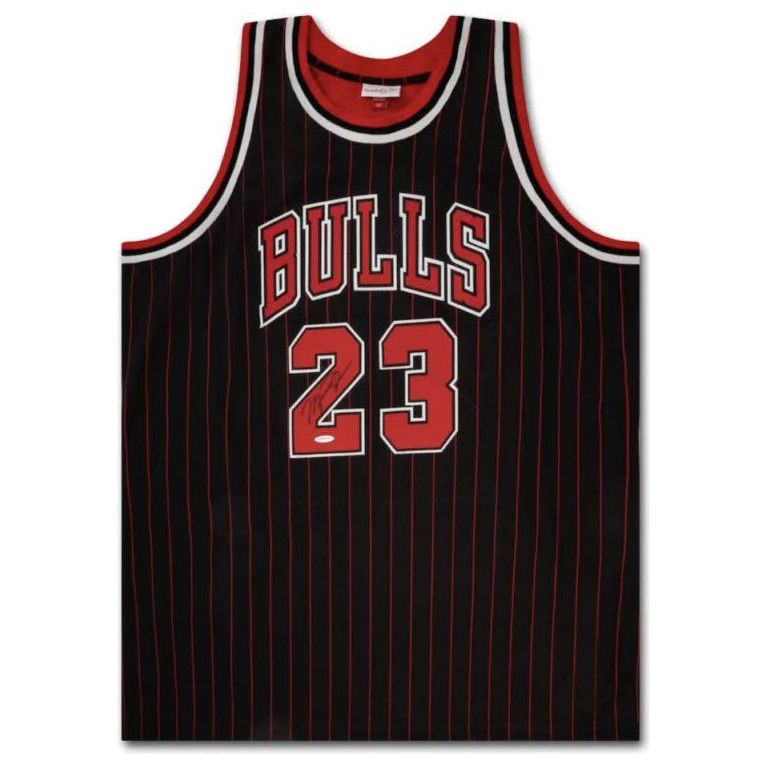 Michael Jordan Autographed Chicago Bulls 1996-97 Pinstripe M&N Authentic Jersey UDA