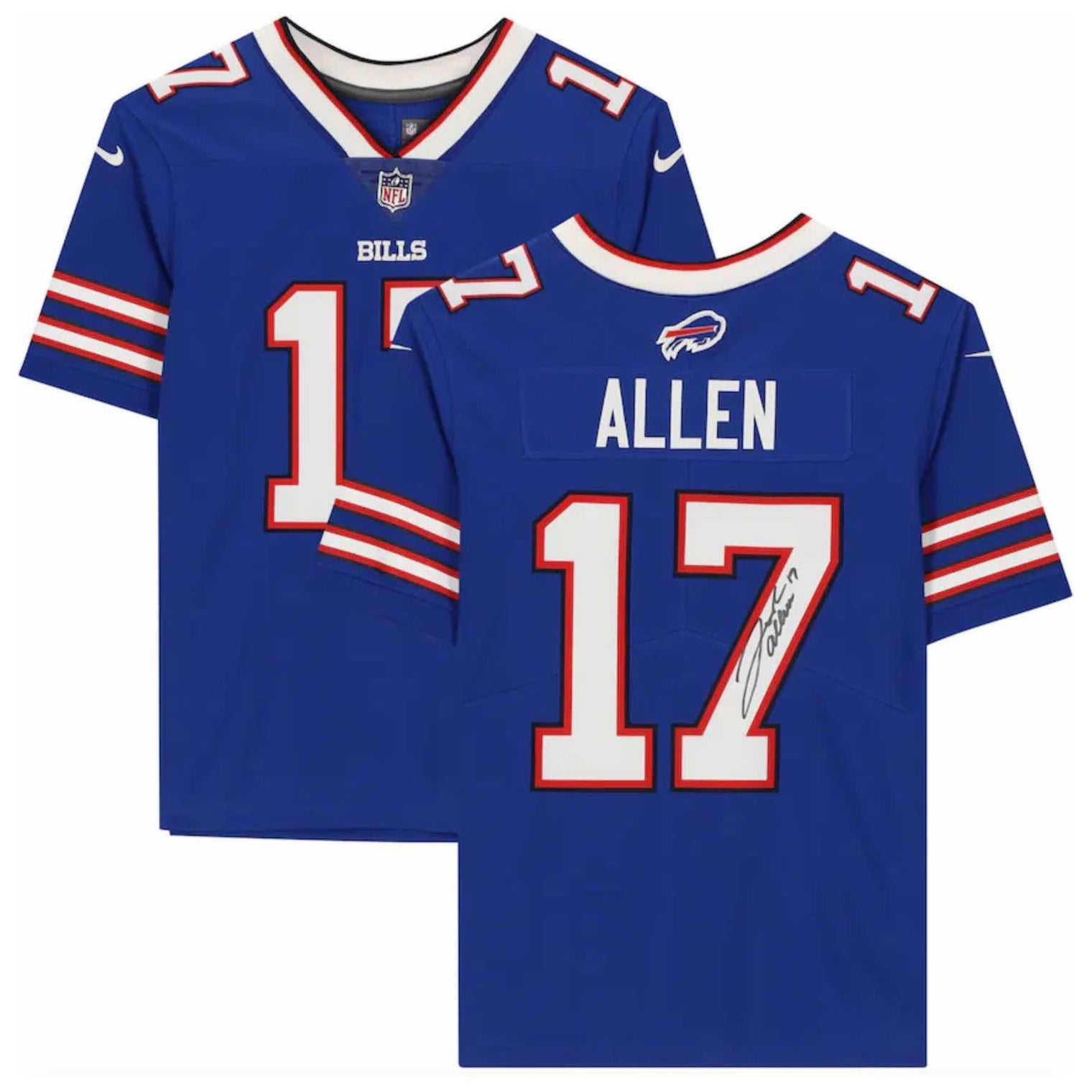 Josh Allen Autographed Buffalo Bills Nike F.U.S.E. Blue Limited Jersey Beckett