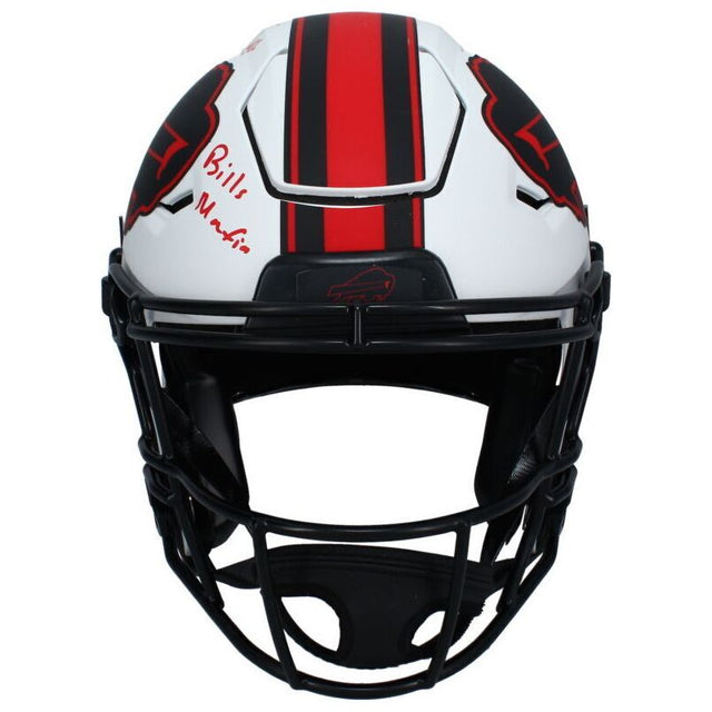 Dalton Kincaid Autographed "Bills Mafia" Lunar Speed Flex Helmet Fanatics LE 10