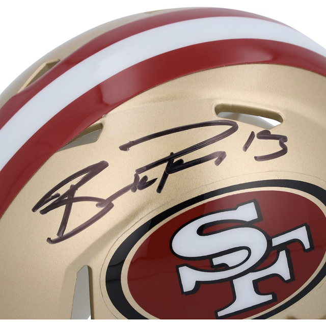 Brock Purdy Autographed San Francisco 49ers Mini Speed Helmet Fanatics