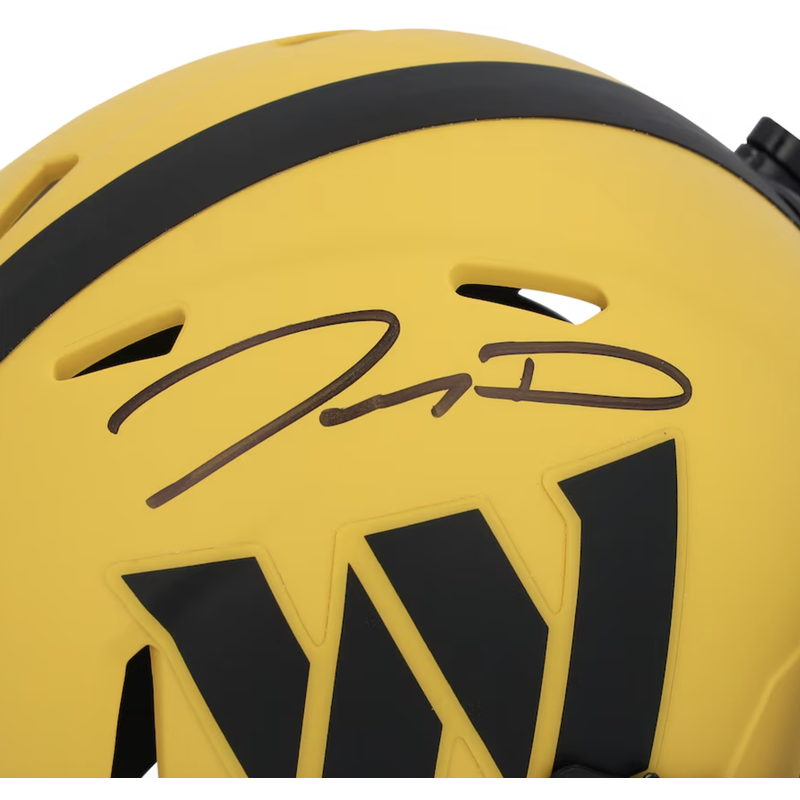 Jayden Daniels Autographed Washington Commanders "RAVE" Mini Speed Helmet Fanatics