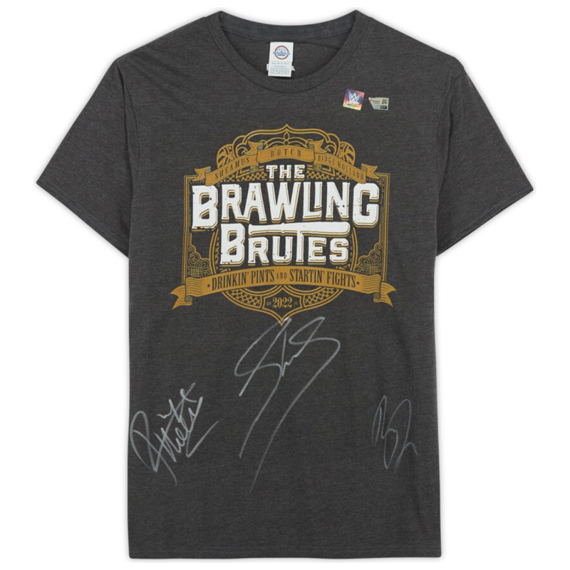 Sheamus, Butch, and Holland Autographed WWE The Brawling Brutes Shirt Fanatics