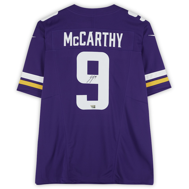 J.J. McCarthy Autographed Minnesota Vikings Purple Limited Jersey Fanatics