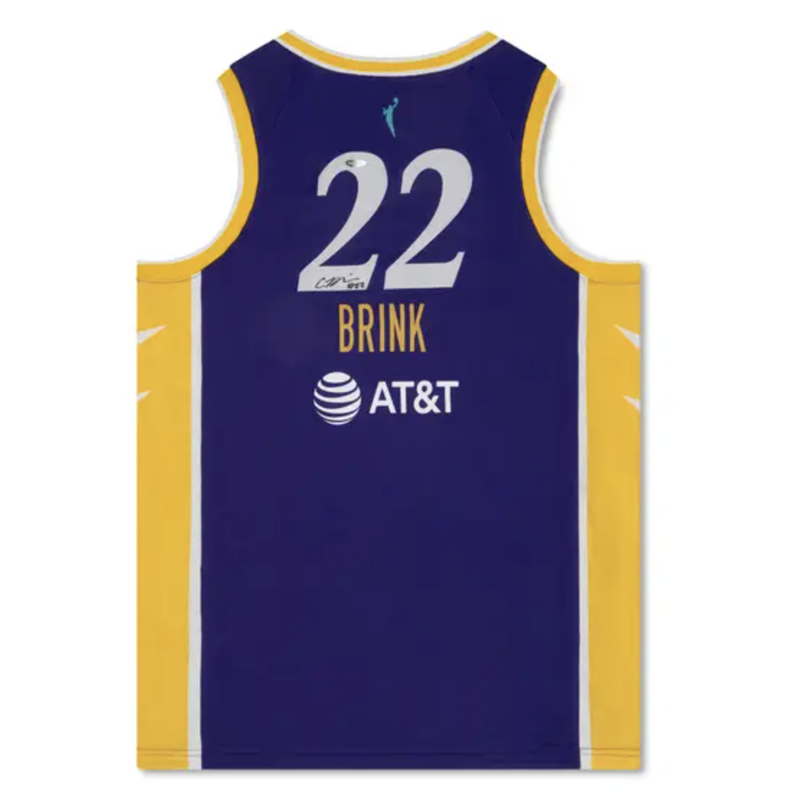 Cameron Brink Autographed 2024 LA Sparks Purple Explorer Nike Jersey UDA