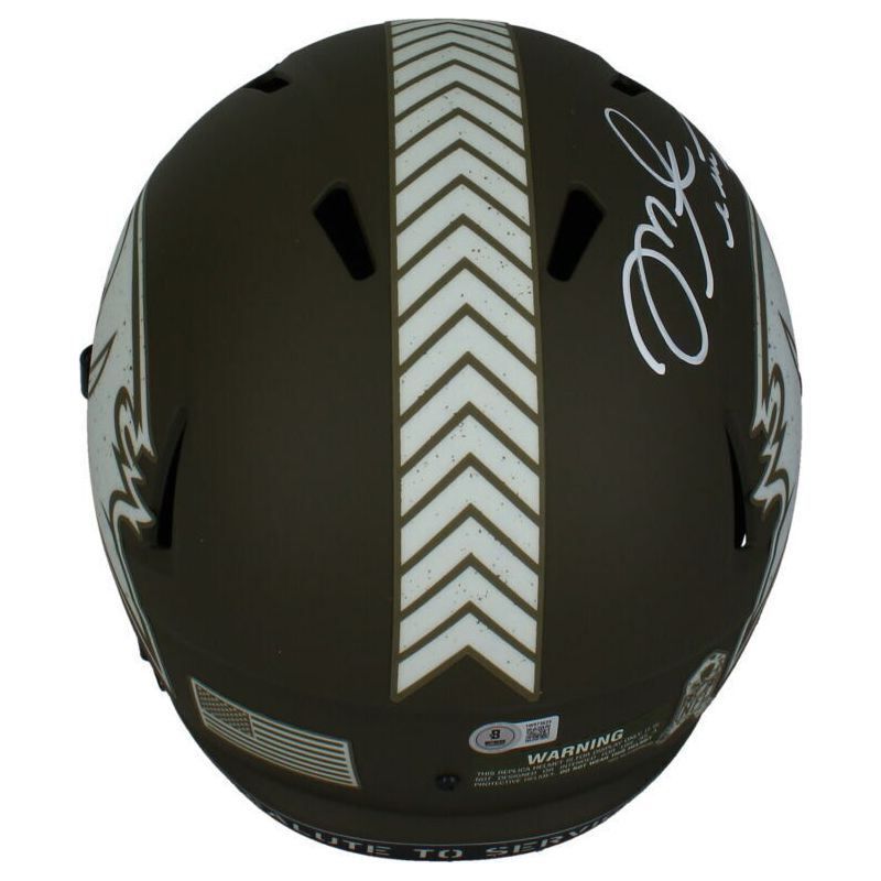 Mike Alstott Autographed Buccaneers STS Full Size Speed Helmet Beckett