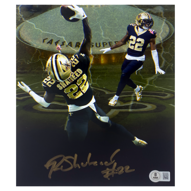Rashid Shaheed Autographed New Orleans Saints "Saints Collage" 8" x 10" Photo Beckett