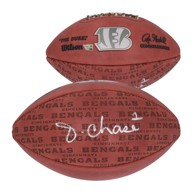 Ja'Marr Chase Autographed Bengals Authentic Showcase Football Fanatics