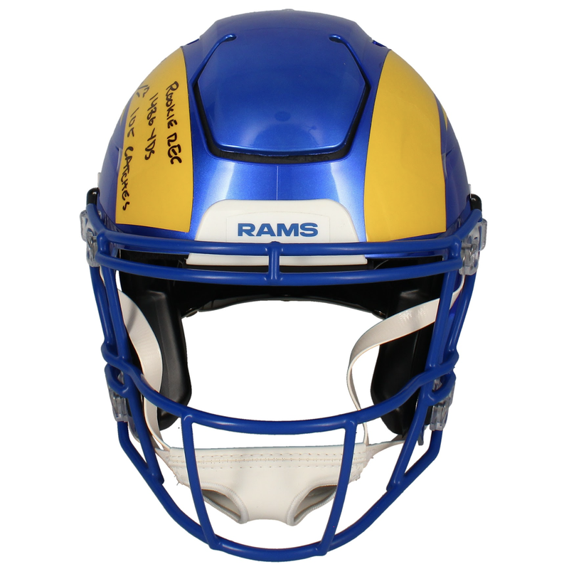 Puka Nacua Autographed / Inscribed Rams Authentic Speedflex Helmet Fanatics LE