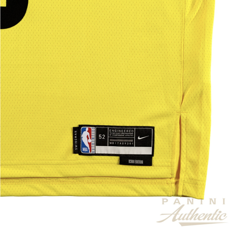 Keyonte George Autographed Utah Jazz Yellow Nike Remix Swingman Jersey Panini