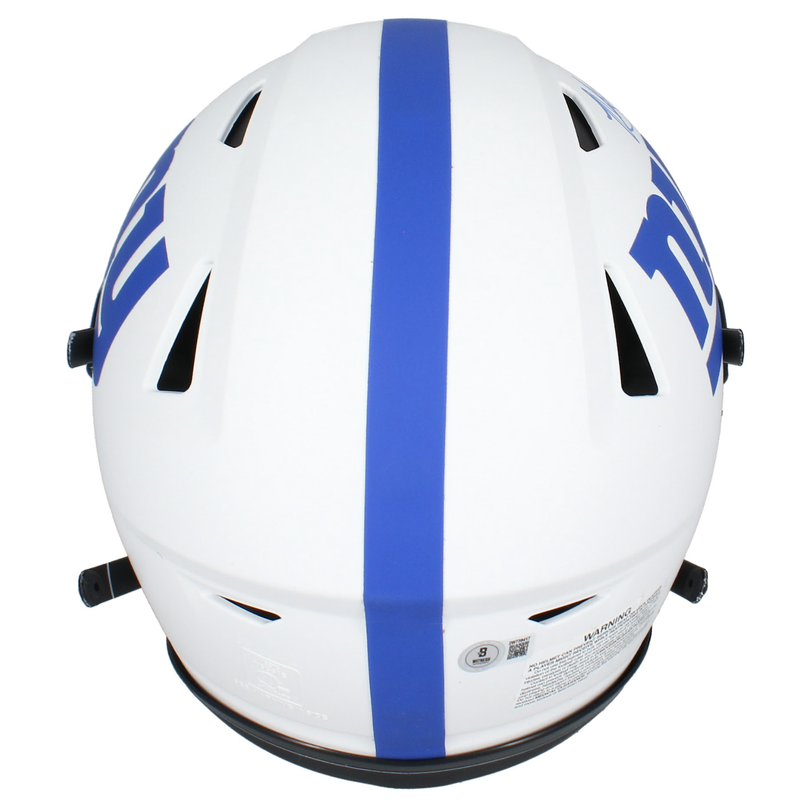 Michael Strahan Autographed New York GIants Lunar Speedflex Helmet Beckett