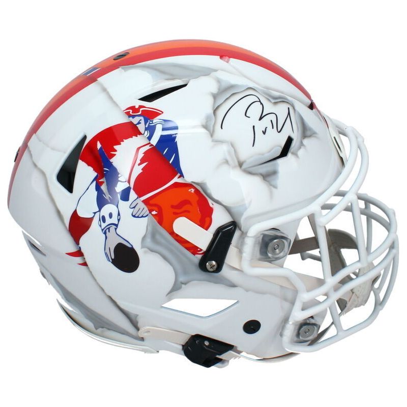 Tom Brady Autographed Patriots / Bucs ECC Ripped SpeedFlex Helmet Fanatics