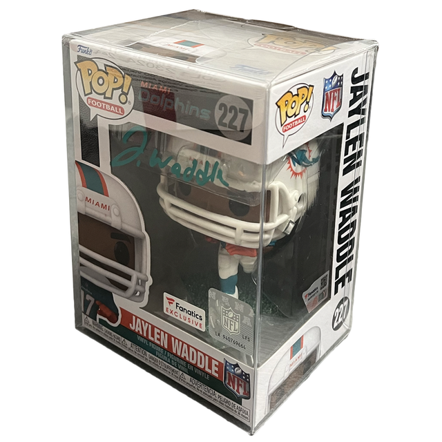 Jaylen Waddle Autographed Miami Dolphins #227 Funko Pop Fanatics