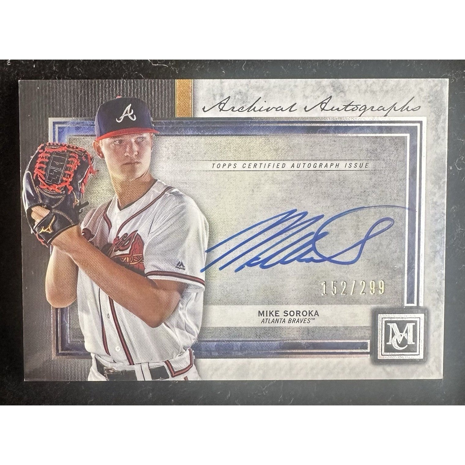 2020 Topps Museum Collection Mike Soroka Auto /299 Chicago White Sox #AA-MS