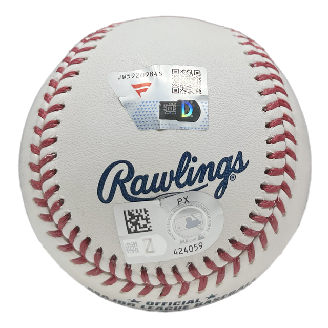 Junior Caminero Autographed Tampa Bay Rays Official MLB Baseball Fanatics