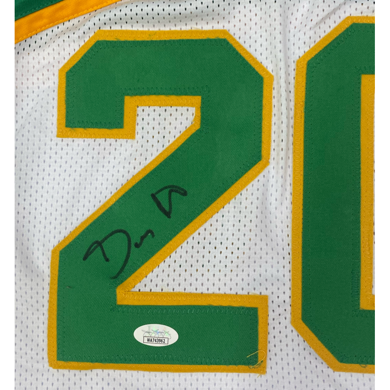 Gary Payton The Glove Autographed Seattle Supersonics Green / White #20 Custom Jersey JSA Witnessed