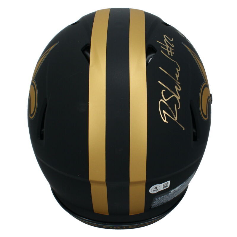 Rashid Shaheed Autographed New Orleans Saints "Who Dat" Eclipse Authentic Helmet Beckett