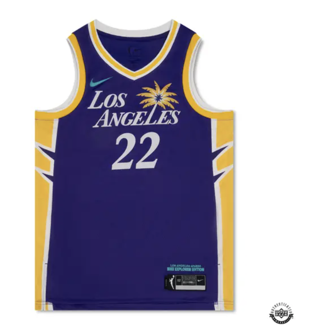 Cameron Brink Autographed & Inscr 2024 LA Sparks Purple Explorer Nike Jersey UDA