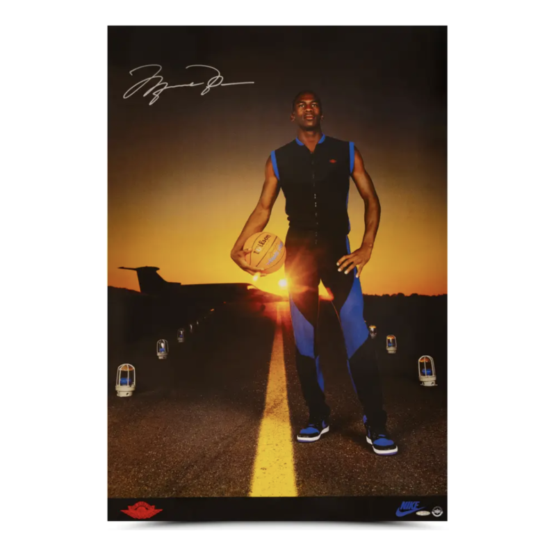 Michael Jordan Autographed Nike 'Runway' 35x24 Photo UDA