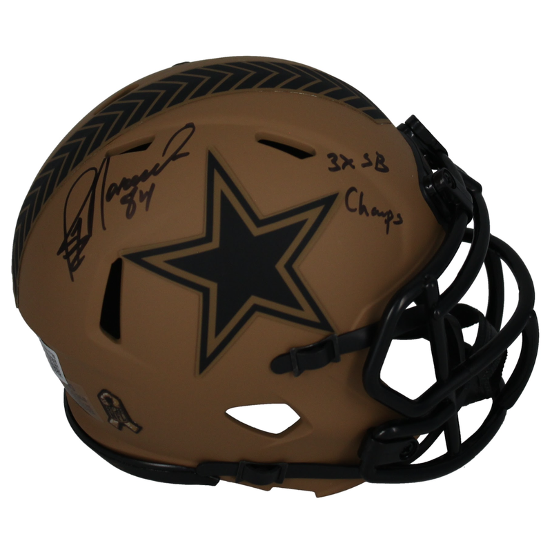 Jay Novacek Autographed "3x SB Champ" Cowboys STS Mini Helmet Beckett