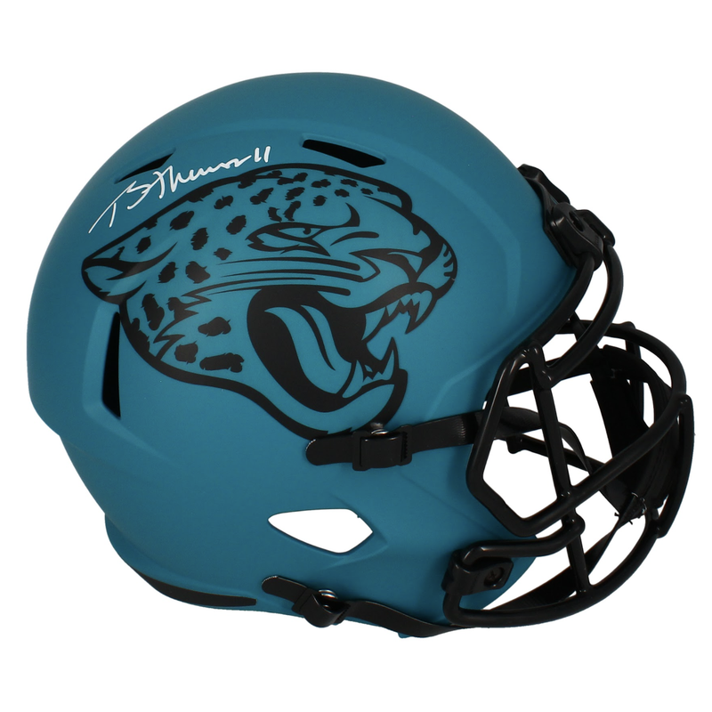 Brian Thomas Jr. Autographed Jaguars Full Size Speed 'RAVE' Helmet Fanatics