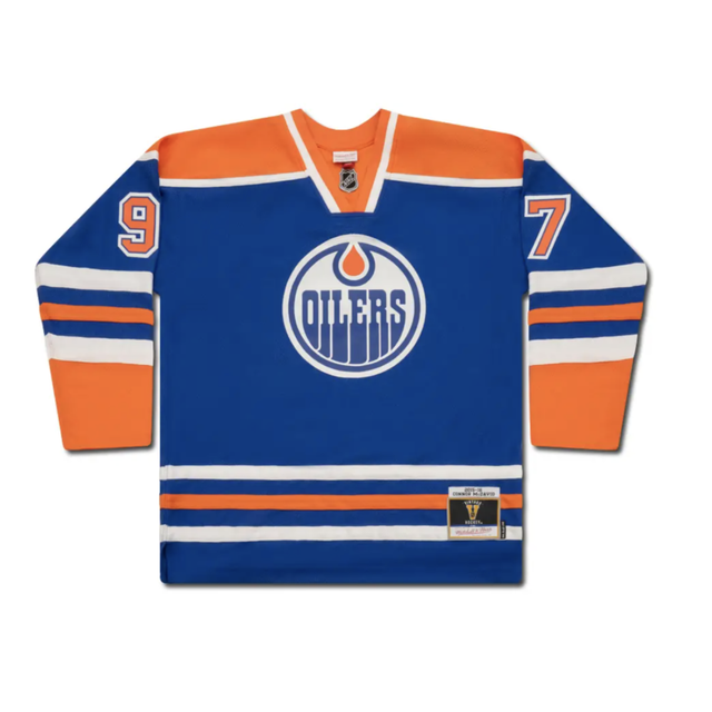 Connor McDavid Autographed & Inscr "First Goal 10/13/15" Oilers Jersey UDA LE 97