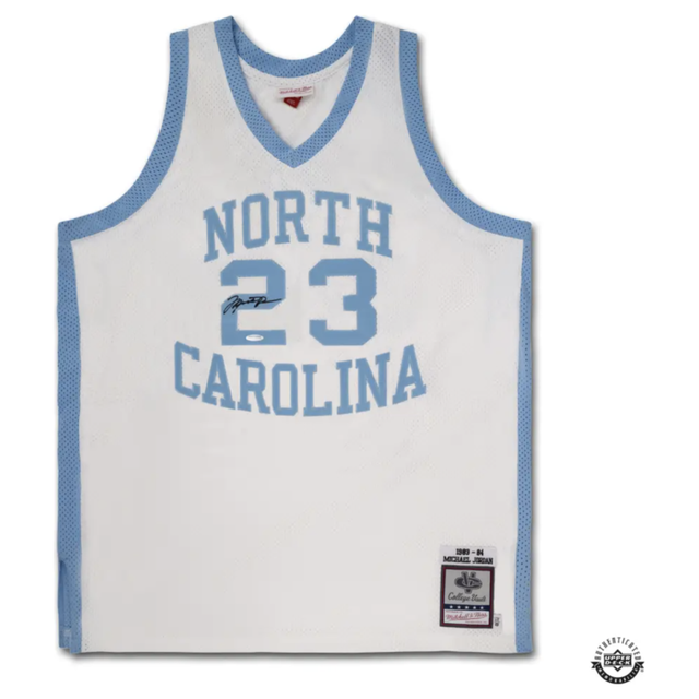 Michael Jordan Autographed 1983-84 UNC White Authentic Jersey UDA