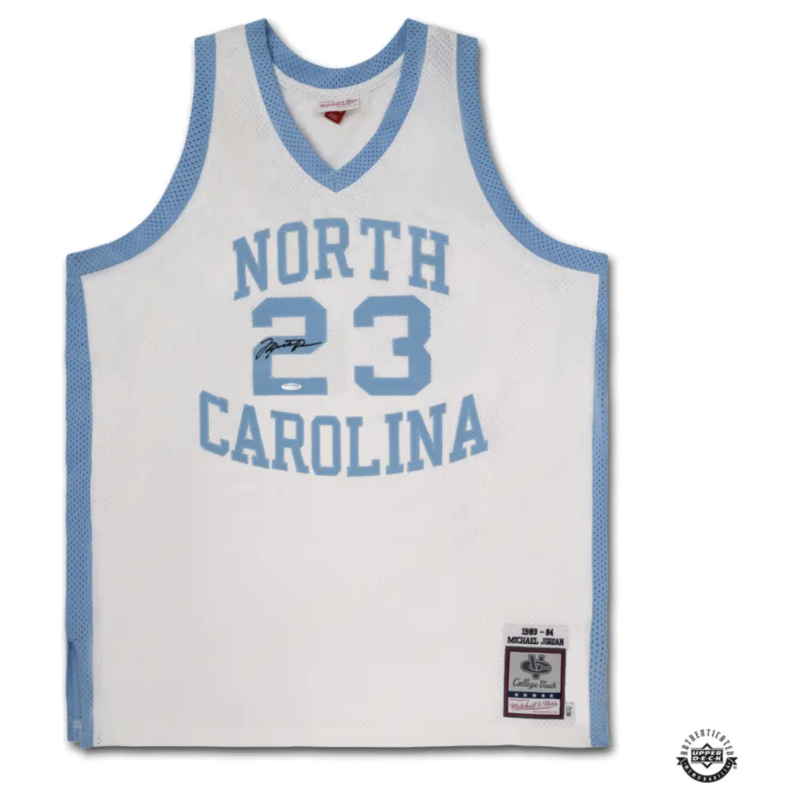 Michael Jordan Autographed 1983-84 UNC White Authentic Jersey UDA