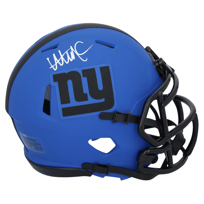 Abdul Carter Autographed New York Giants 'RAVE' Speed Mini Helmet Fanatics