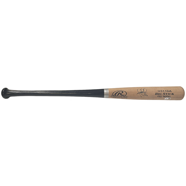 Omar Vizquel Autographed Rawlings Adirondack Pro Model Blonde Bat Beckett