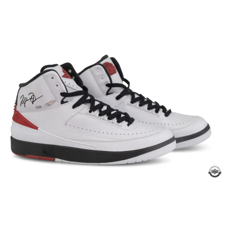Michael Jordan Autographed Chicago Bulls Nike 2 Retro OG 'Chicago' 2022 Shoes UDA LE 23