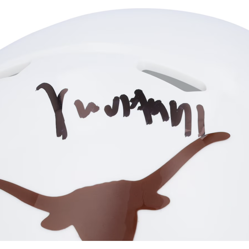 Xavier Worthy Autographed Texas Longhorns Mini Speed Helmet Fanatics