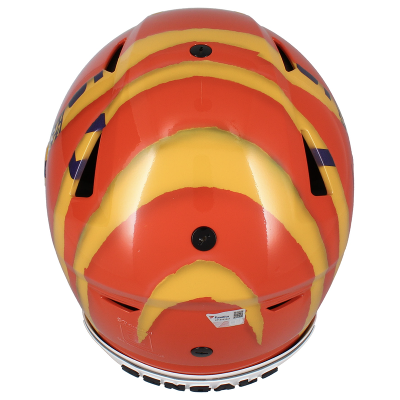 Joe Burrow Autographed Bengals / LSU Hand Painted Speed Flex Helmet Fanatics