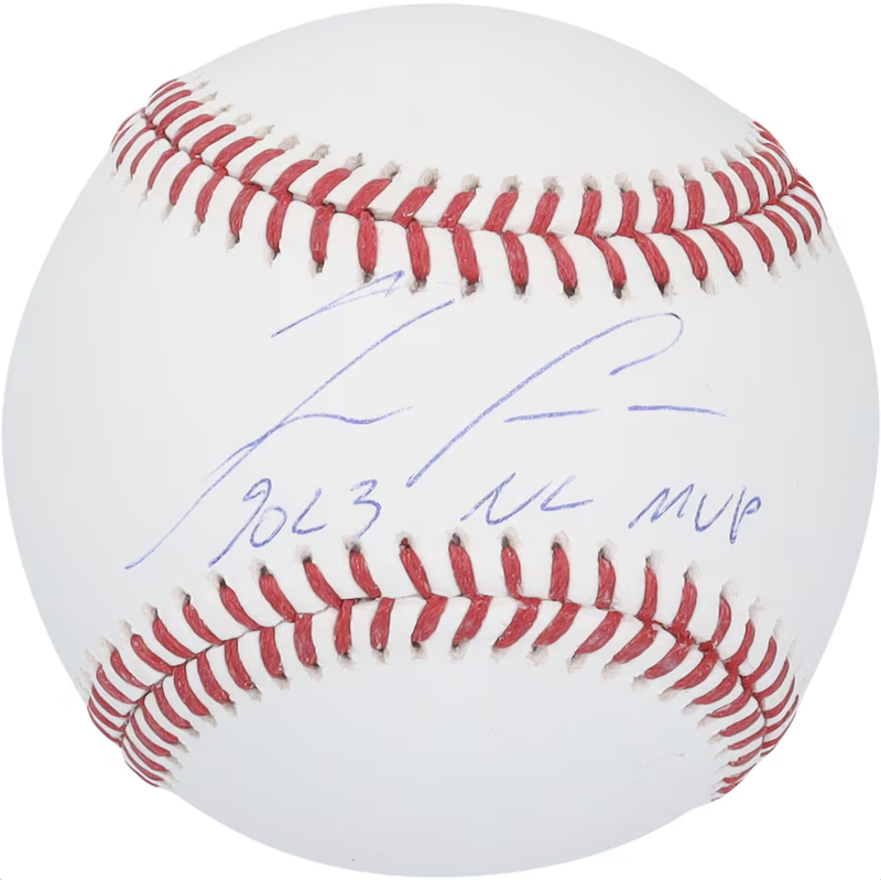 Ronald Acuna Jr. Autographed "2023 NL MVP" Braves Official MLB Baseball Fanatics