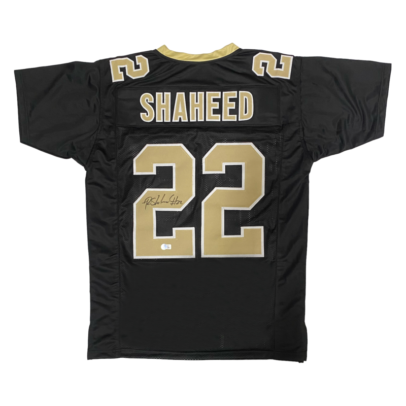 Rashid Shaheed of the New Orleans Saints Autographed Custom Black Jersey Beckett