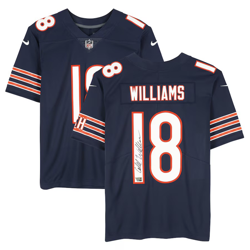 Caleb Williams Autographed Chicago Bears Nike Limited Navy Jersey Fanatics