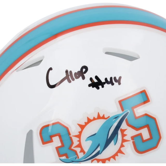 Chop Robinson Autographed Miami Dolphins 305 Mini Speed Helmet Fanatics