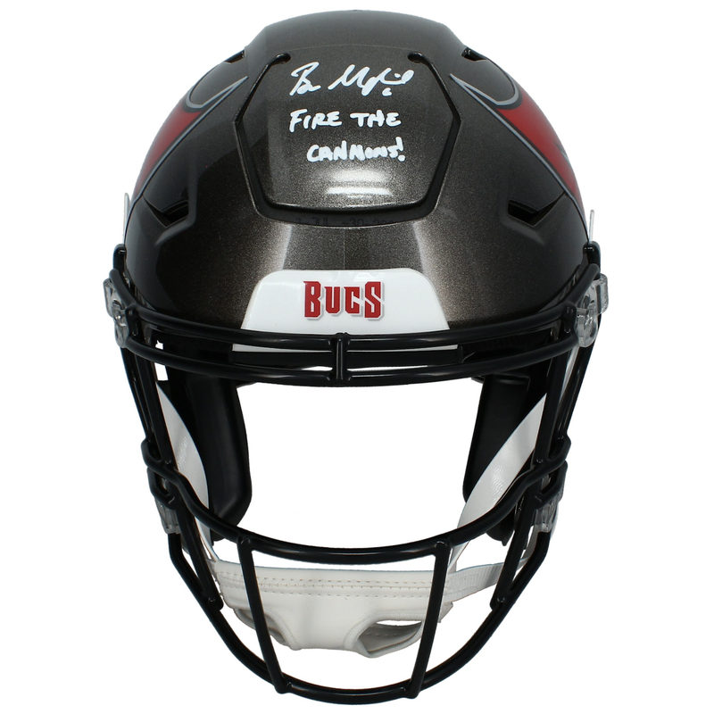 Baker Mayfield Autographed/Inscribed "FIRE THE CANNONS" Tampa Bay Buccaneers Speedflex Authentic Helmet - Limited Edition 1/6 - Beckett