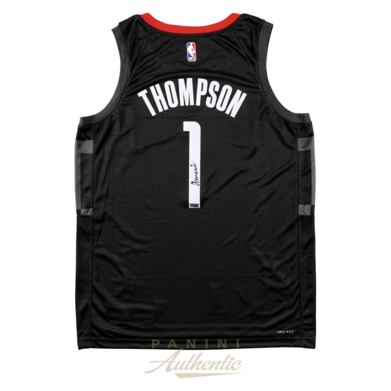 Amen Thompson Autographed Houston Rockets Statement Edition Swingman Jersey Panini