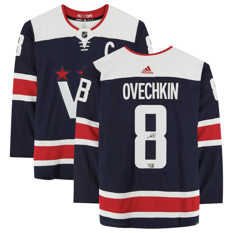 Alexander Ovechkin Autographed Capitals Adidas Navy Authentic Jersey Fanatics