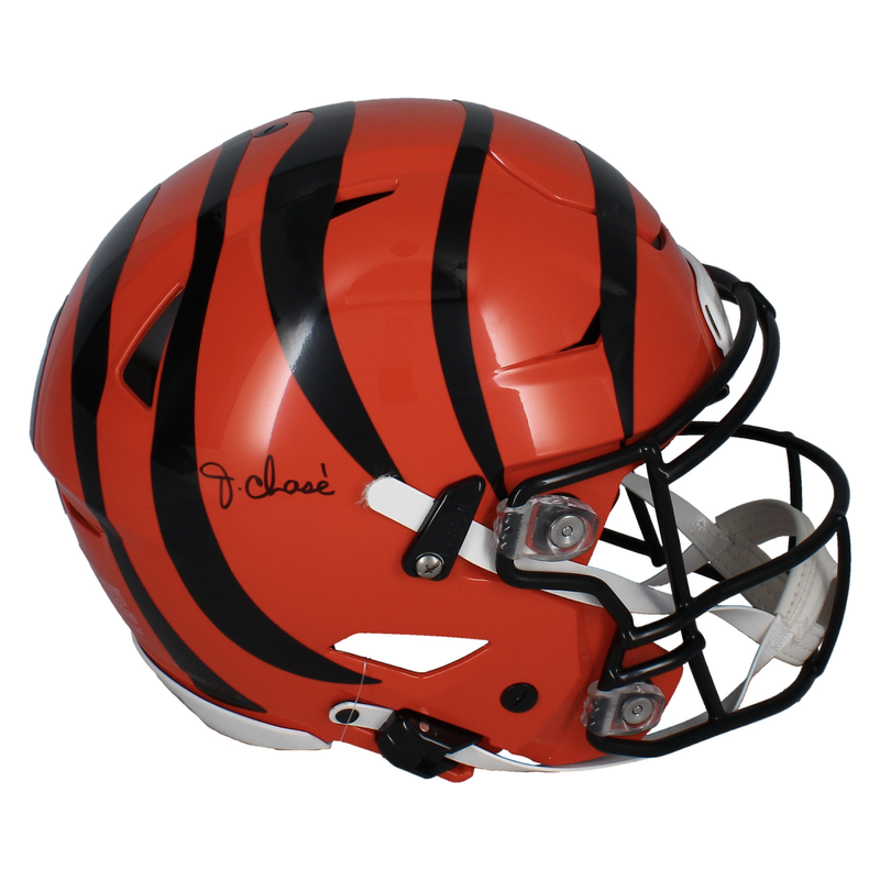 Ja'Marr Chase Autographed Cincinnati Bengals Authentic Speedflex Helmet Beckett