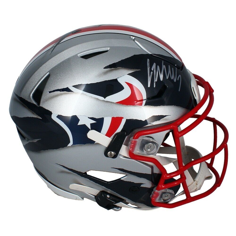 C.J. Stroud Autographed Texans / OSU Ripped Authentic SpeedFlex Helmet Fanatics