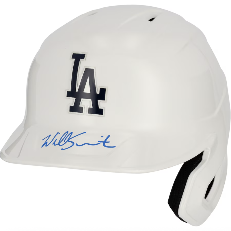 Will Smith Autographed Dodgers Alternate Chrome Batting Helmet Fanatics