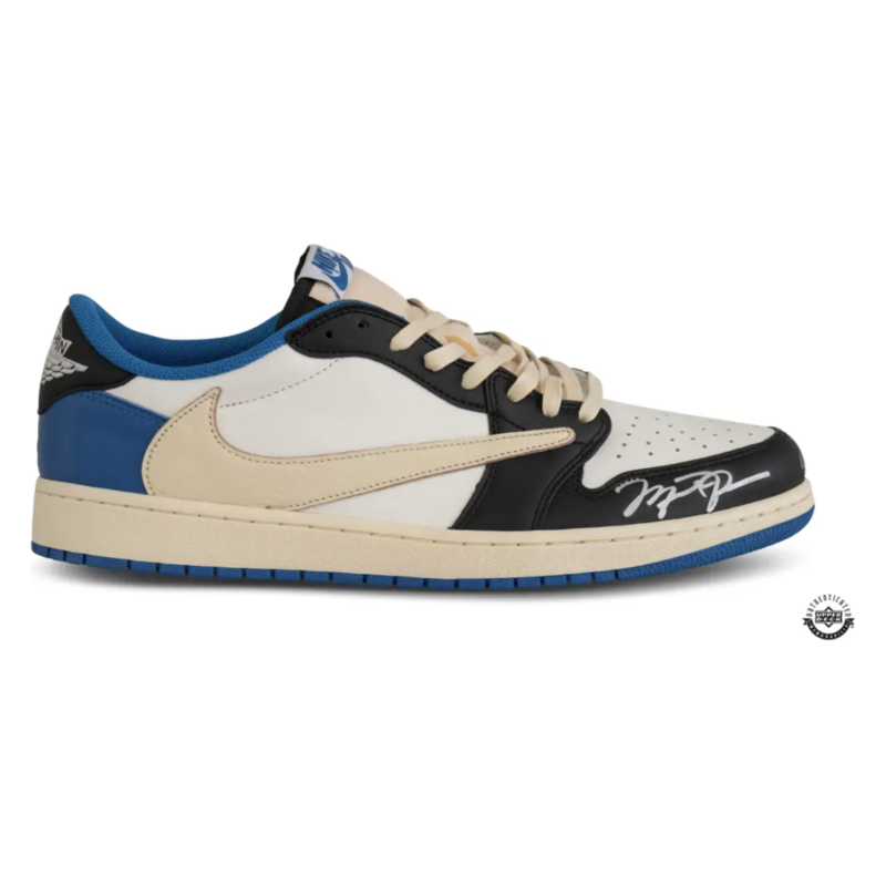 Michael Jordan Autographed Nike Jordan "Fragment" Travis Scott Shoes UDA LE 23