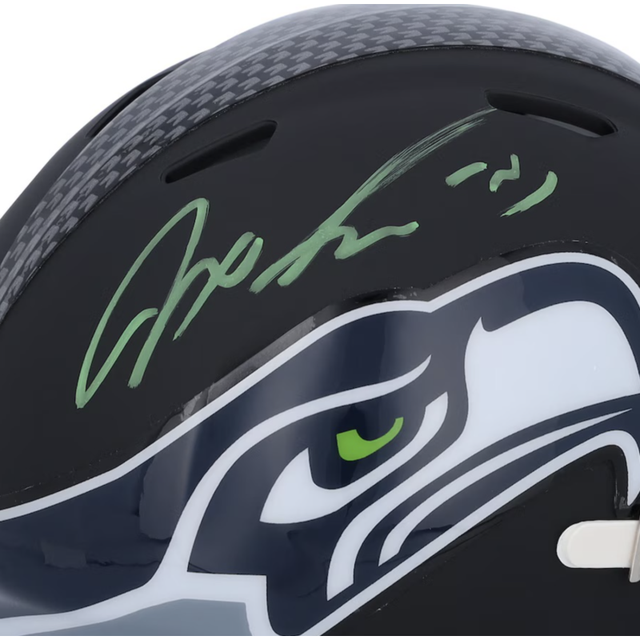 Jaxon Smith-Njigba Autographed Seattle Seahawks Black Matte Mini Speed Helmet Fanatics