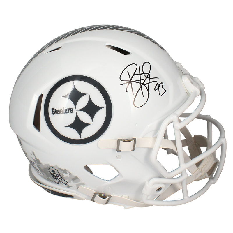 Troy Polamalu Autographed Steelers 2024 STS Speed Authentic Helmet Beckett