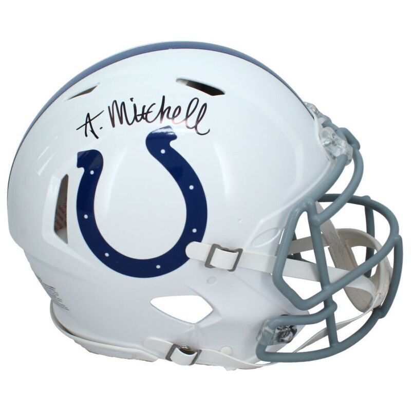Adonai Mitchell Autographed Indianapolis Colts Authentic Helmet Fanatics